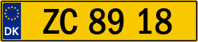 Trailer License Plate